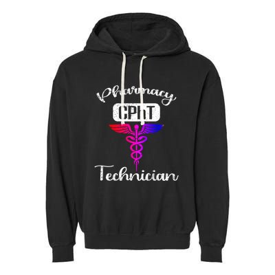 Pharmacy Technician Cpht Tech Pharmacist Gift Garment-Dyed Fleece Hoodie