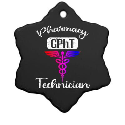 Pharmacy Technician Cpht Tech Pharmacist Gift Ceramic Star Ornament