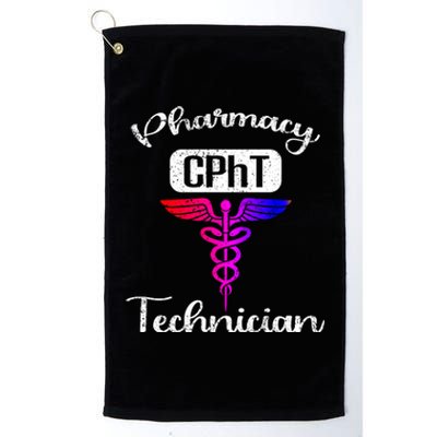 Pharmacy Technician Cpht Tech Pharmacist Gift Platinum Collection Golf Towel