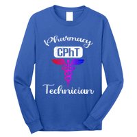 Pharmacy Technician Cpht Tech Pharmacist Gift Long Sleeve Shirt