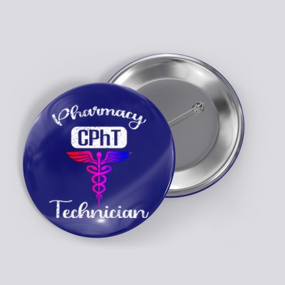 Pharmacy Technician Cpht Tech Pharmacist Gift Button