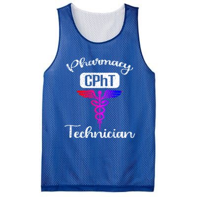 Pharmacy Technician Cpht Tech Pharmacist Gift Mesh Reversible Basketball Jersey Tank