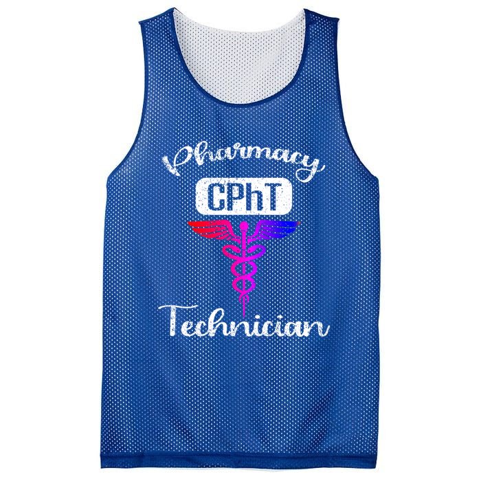 Pharmacy Technician Cpht Tech Pharmacist Gift Mesh Reversible Basketball Jersey Tank