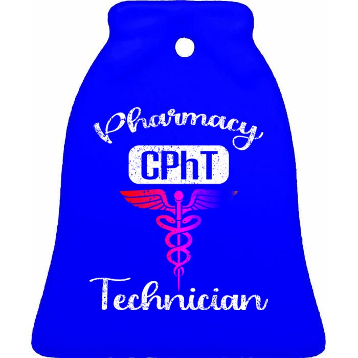 Pharmacy Technician Cpht Tech Pharmacist Gift Ceramic Bell Ornament