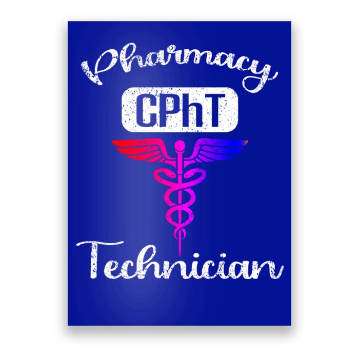 Pharmacy Technician Cpht Tech Pharmacist Gift Poster