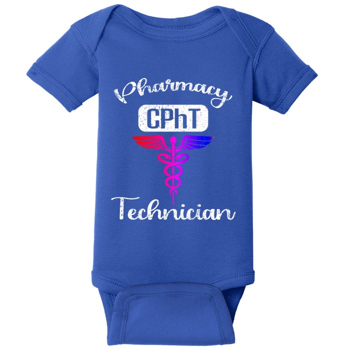 Pharmacy Technician Cpht Tech Pharmacist Gift Baby Bodysuit