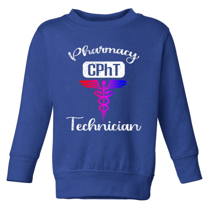 Pharmacy Technician Cpht Tech Pharmacist Gift Toddler Sweatshirt