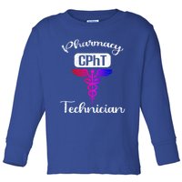 Pharmacy Technician Cpht Tech Pharmacist Gift Toddler Long Sleeve Shirt