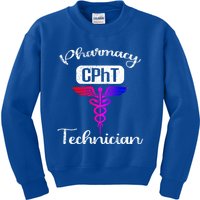 Pharmacy Technician Cpht Tech Pharmacist Gift Kids Sweatshirt