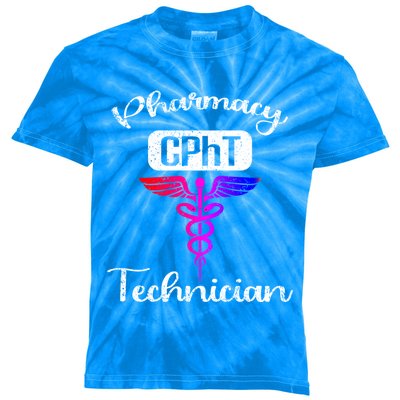 Pharmacy Technician Cpht Tech Pharmacist Gift Kids Tie-Dye T-Shirt