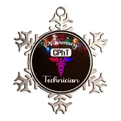 Pharmacy Technician Cpht Tech Pharmacist Gift Metallic Star Ornament