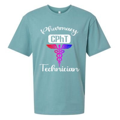 Pharmacy Technician Cpht Tech Pharmacist Gift Sueded Cloud Jersey T-Shirt