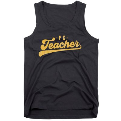 Pe Teacher Cute Vintage Graphic Physical Education Teacher Tank Top