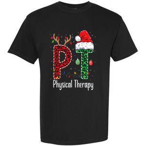 Physical Therapy Christmas santa hat PT Therapist xmas Garment-Dyed Heavyweight T-Shirt