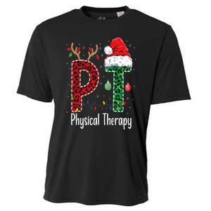 Physical Therapy Christmas santa hat PT Therapist xmas Cooling Performance Crew T-Shirt