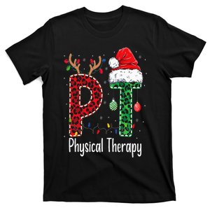 Physical Therapy Christmas santa hat PT Therapist xmas T-Shirt