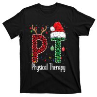 Physical Therapy Christmas santa hat PT Therapist xmas T-Shirt