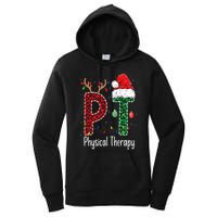 Physical Therapy Christmas santa hat PT Therapist xmas Women's Pullover Hoodie