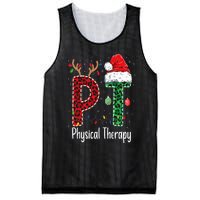 Physical Therapy Christmas santa hat PT Therapist xmas Mesh Reversible Basketball Jersey Tank