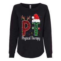 Physical Therapy Christmas santa hat PT Therapist xmas Womens California Wash Sweatshirt