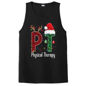 Physical Therapy Christmas santa hat PT Therapist xmas PosiCharge Competitor Tank