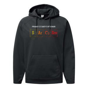 Periodic Table Chemist Puns Gift Witty Smart Sarcasm Performance Fleece Hoodie