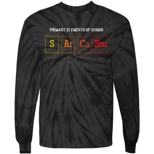 Periodic Table Chemist Puns Gift Witty Smart Sarcasm Tie-Dye Long Sleeve Shirt