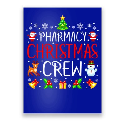 Pharmacy Tech Christmas Crew Matching Xmas Pharmacist Gift Poster