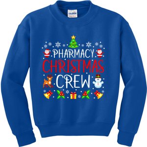 Pharmacy Tech Christmas Crew Matching Xmas Pharmacist Gift Kids Sweatshirt