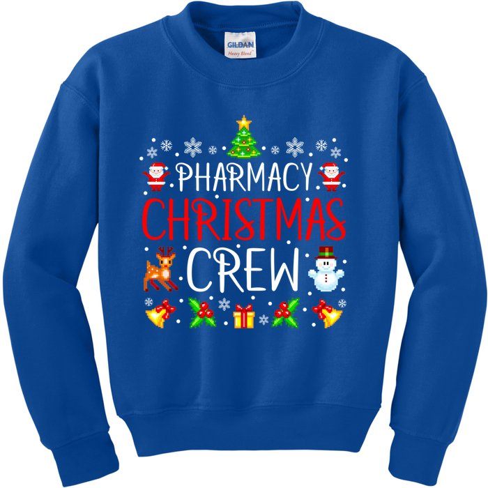 Pharmacy Tech Christmas Crew Matching Xmas Pharmacist Gift Kids Sweatshirt