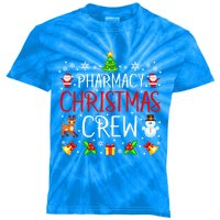 Pharmacy Tech Christmas Crew Matching Xmas Pharmacist Gift Kids Tie-Dye T-Shirt