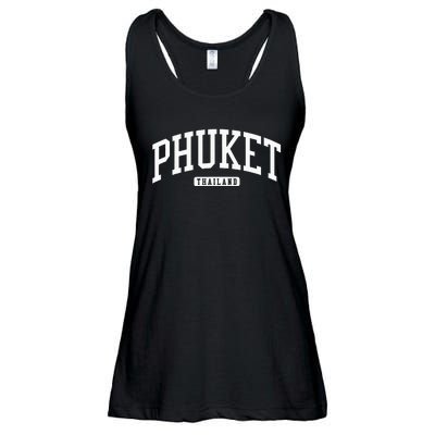 Phuket Thailand College University Style Ladies Essential Flowy Tank