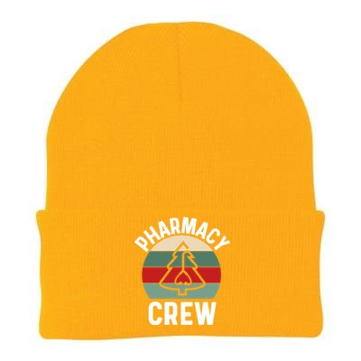 Pharmacy Tech Christmas Gift Retro Pharmacy Crew Pharmacist Gift Knit Cap Winter Beanie