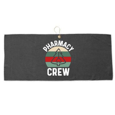 Pharmacy Tech Christmas Gift Retro Pharmacy Crew Pharmacist Gift Large Microfiber Waffle Golf Towel