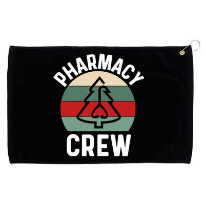 Pharmacy Tech Christmas Gift Retro Pharmacy Crew Pharmacist Gift Grommeted Golf Towel