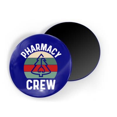 Pharmacy Tech Christmas Gift Retro Pharmacy Crew Pharmacist Gift Magnet