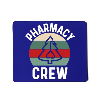 Pharmacy Tech Christmas Gift Retro Pharmacy Crew Pharmacist Gift Mousepad