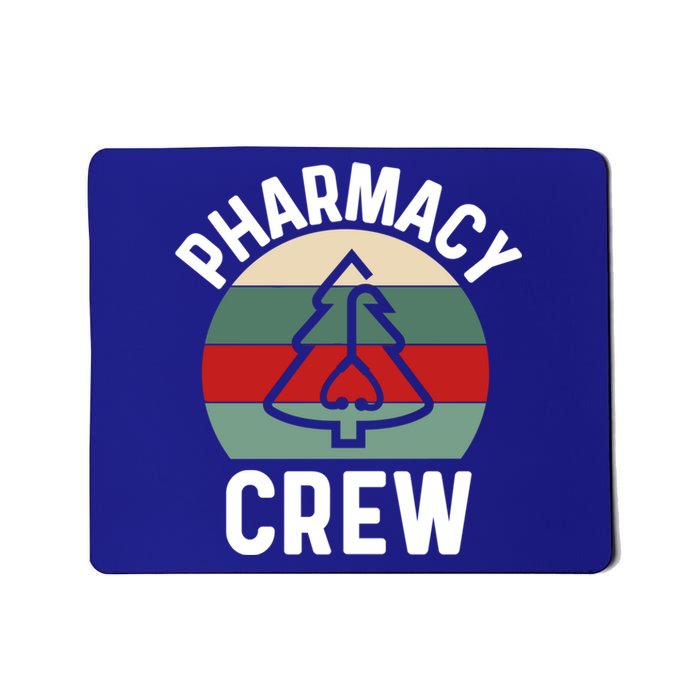 Pharmacy Tech Christmas Gift Retro Pharmacy Crew Pharmacist Gift Mousepad