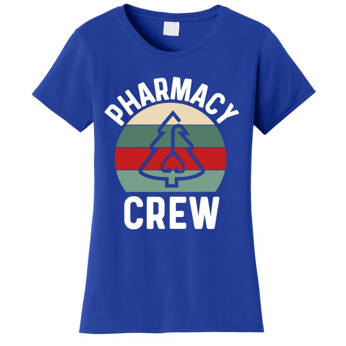 Pharmacy Tech Christmas Gift Retro Pharmacy Crew Pharmacist Gift Women's T-Shirt