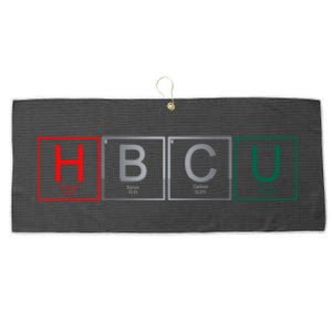 Periodic Table Chemistry With The Elets Hbcu Blerd Funny Gift Large Microfiber Waffle Golf Towel