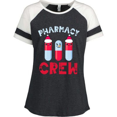 Pharmacy Tech Christmas Cool Gift Christmas Crew Pharmacy Team Funny Gift Enza Ladies Jersey Colorblock Tee