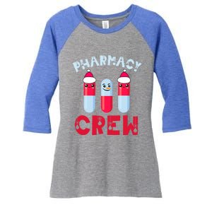 Pharmacy Tech Christmas Cool Gift Christmas Crew Pharmacy Team Funny Gift Women's Tri-Blend 3/4-Sleeve Raglan Shirt