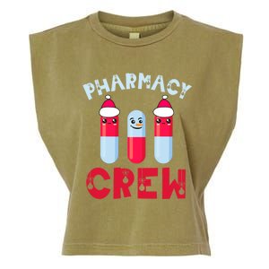 Pharmacy Tech Christmas Cool Gift Christmas Crew Pharmacy Team Funny Gift Garment-Dyed Women's Muscle Tee