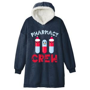 Pharmacy Tech Christmas Cool Gift Christmas Crew Pharmacy Team Funny Gift Hooded Wearable Blanket