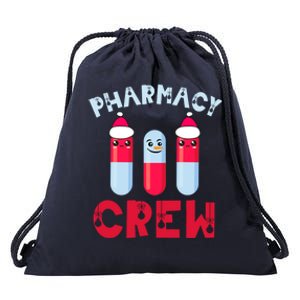 Pharmacy Tech Christmas Cool Gift Christmas Crew Pharmacy Team Funny Gift Drawstring Bag