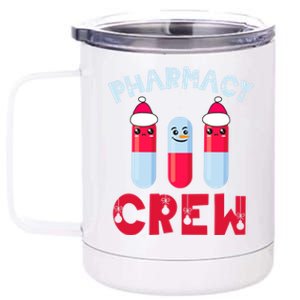 Pharmacy Tech Christmas Cool Gift Christmas Crew Pharmacy Team Funny Gift 12 oz Stainless Steel Tumbler Cup