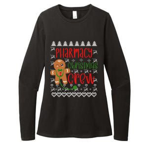 Pharmacy Tech Christmas Gift Pharmacy Crew Gingerbread Funny Gift Womens CVC Long Sleeve Shirt