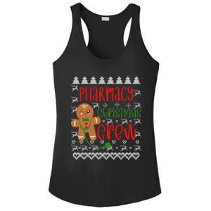 Pharmacy Tech Christmas Gift Pharmacy Crew Gingerbread Funny Gift Ladies PosiCharge Competitor Racerback Tank