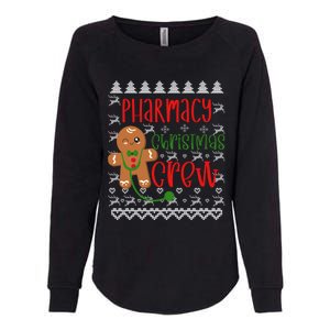 Pharmacy Tech Christmas Gift Pharmacy Crew Gingerbread Funny Gift Womens California Wash Sweatshirt