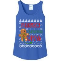 Pharmacy Tech Christmas Gift Pharmacy Crew Gingerbread Funny Gift Ladies Essential Tank